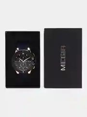 Синий мужские наручные часы Megir MN2095G, с хронографом, в подарочной упаковке