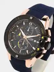 Синий мужские наручные часы Megir MN2095G, с хронографом, в подарочной упаковке
