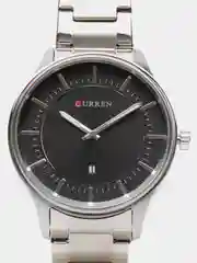 Угольный мужские наручные часы Curren 8347 с календарем в подарочной упаковке