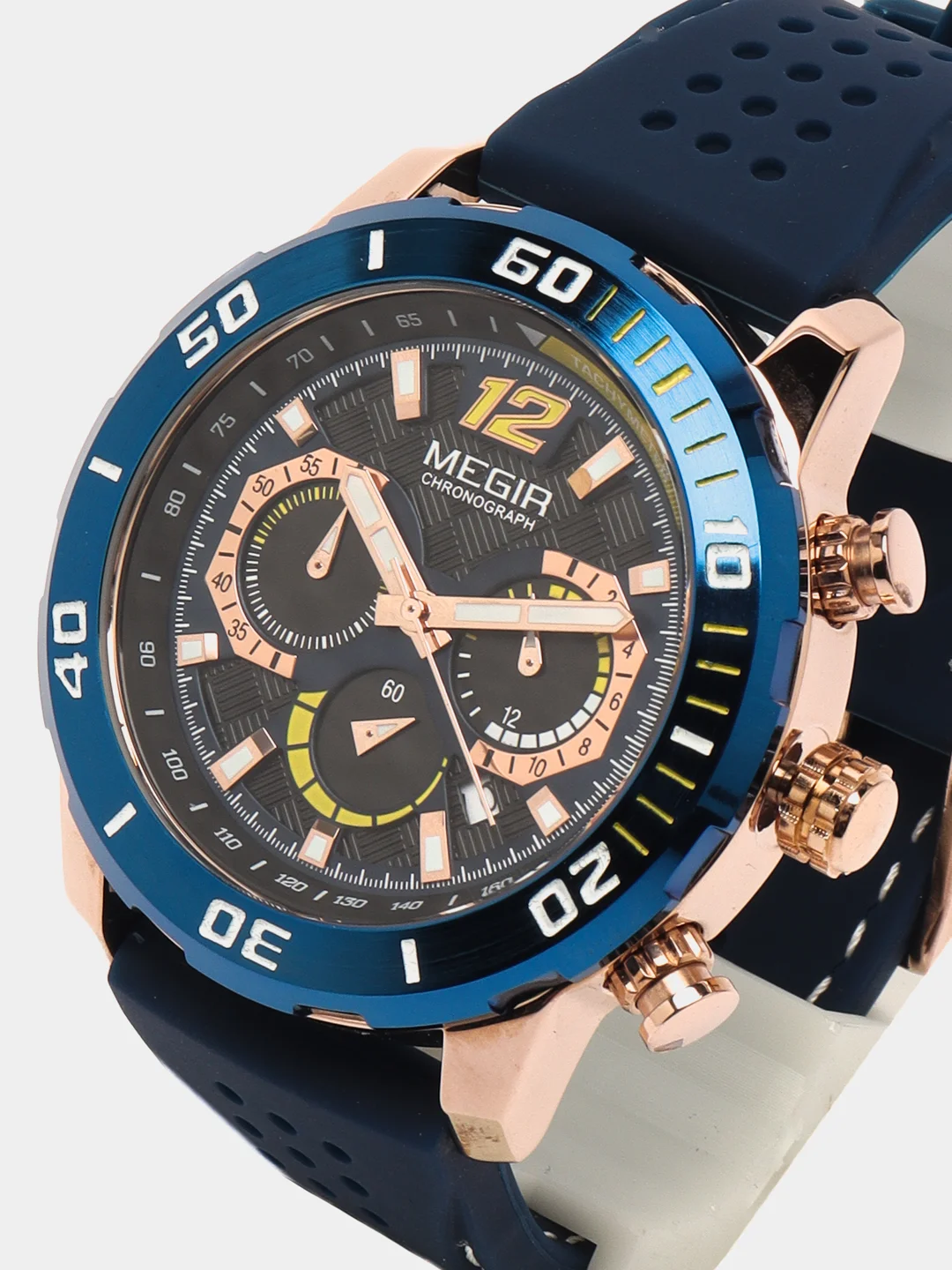 Красный мужские наручные часы Megir MN2109G, с хронографом, в подарочной упаковке