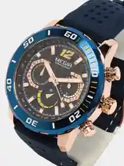 Красный мужские наручные часы Megir MN2109G, с хронографом, в подарочной упаковке