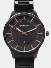 Черный мужские наручные часы Curren 8347 с календарем в подарочной упаковке