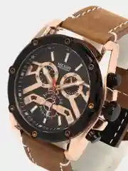 Хаки мужские наручные часы Megir ML2120G с хронографом, в подарочной упаковке