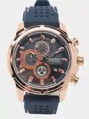 Синий мужские наручные часы Megir MN2101G, с хронографом, в подарочной упаковке