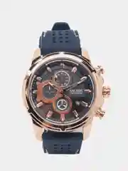 Синий мужские наручные часы Megir MN2101G, с хронографом, в подарочной упаковке