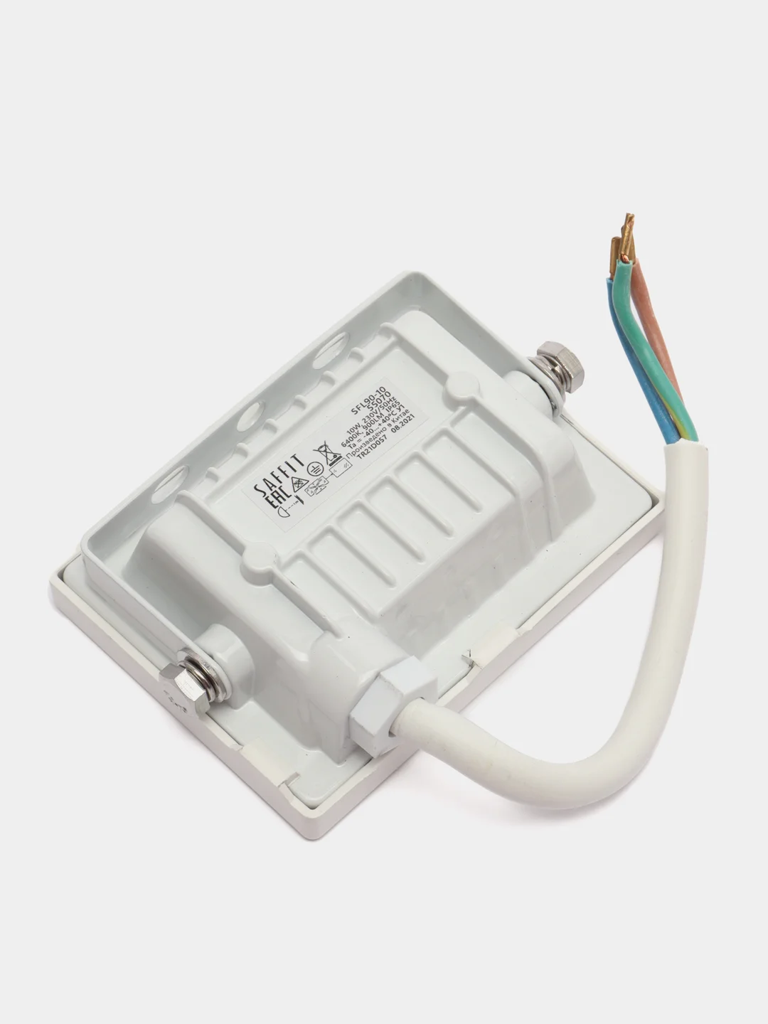 Прожектор светодиодный 2835SMD, 10W 6400K AC220V/50Hz IP65, белый, 55070