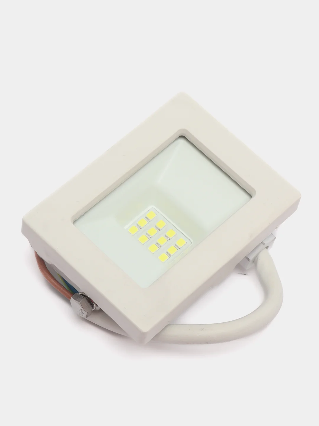 Прожектор светодиодный 2835SMD, 10W 6400K AC220V/50Hz IP65, белый, 55070