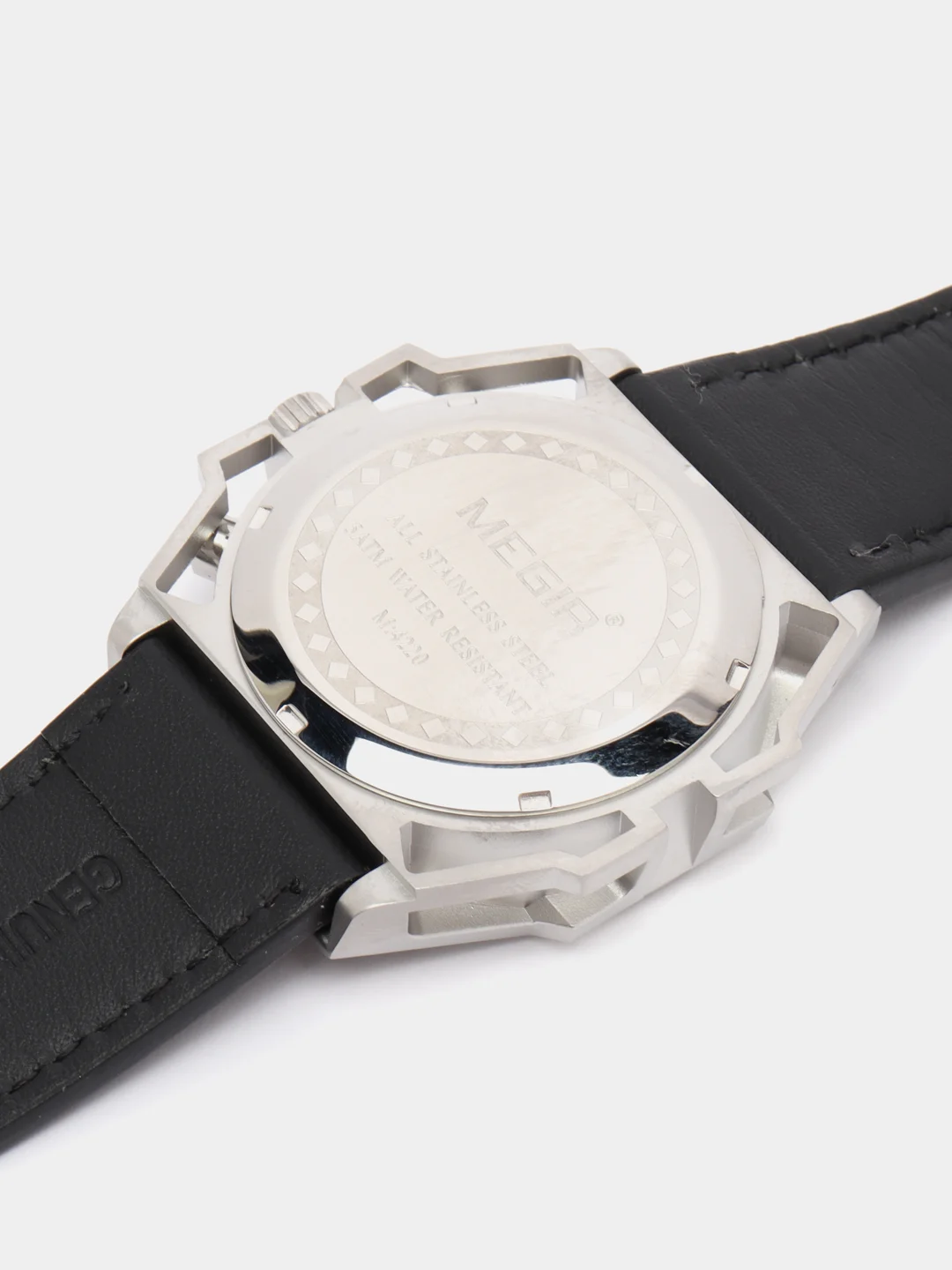 Серебряный мужские наручные часы Megir ML4220GB c хронографом, в подарочной упаковке