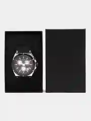 Серебряный мужские наручные часы Megir MN2073G, c хронографом, в подарочной упаковке