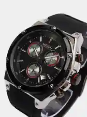 Серебряный мужские наручные часы Megir MN2073G, c хронографом, в подарочной упаковке