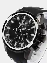 Серебряный мужские наручные часы Megir MN2133G с хронографом, в подарочной упаковке