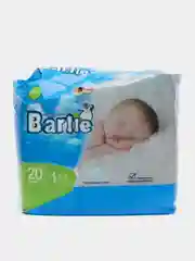 Подгузники детские Barlie №1 размер New born для новорожденных 2-5кг, 20шт. в упаковке