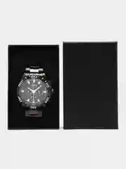 Черный мужские наручные часы Megir MS2087G, с хронографом, в подарочной упаковке
