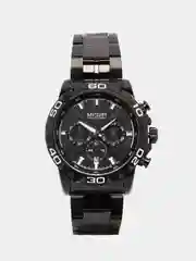 Черный мужские наручные часы Megir MS2087G, с хронографом, в подарочной упаковке
