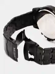 Черный мужские наручные часы Megir MS2068G, с хронографом, в подарочной упаковке