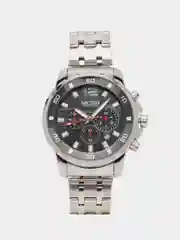 Серебряный мужские наручные часы Megir MS2068G, с хронографом, в подарочной упаковке