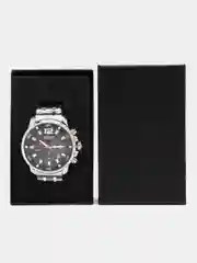Серебряный мужские наручные часы Megir MS2068G, с хронографом, в подарочной упаковке