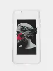 Лавандовый чехол для iPhone "Арт", на айфон 6s 7/8 Plus/Xs/XR/SE2/11/12/12 pro презент