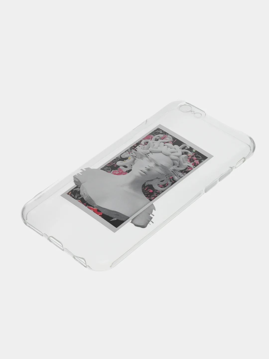 Серебряный чехол для iPhone "Арт", на айфон 6s 7/8 Plus/Xs/XR/SE2/11/12/12 pro презент