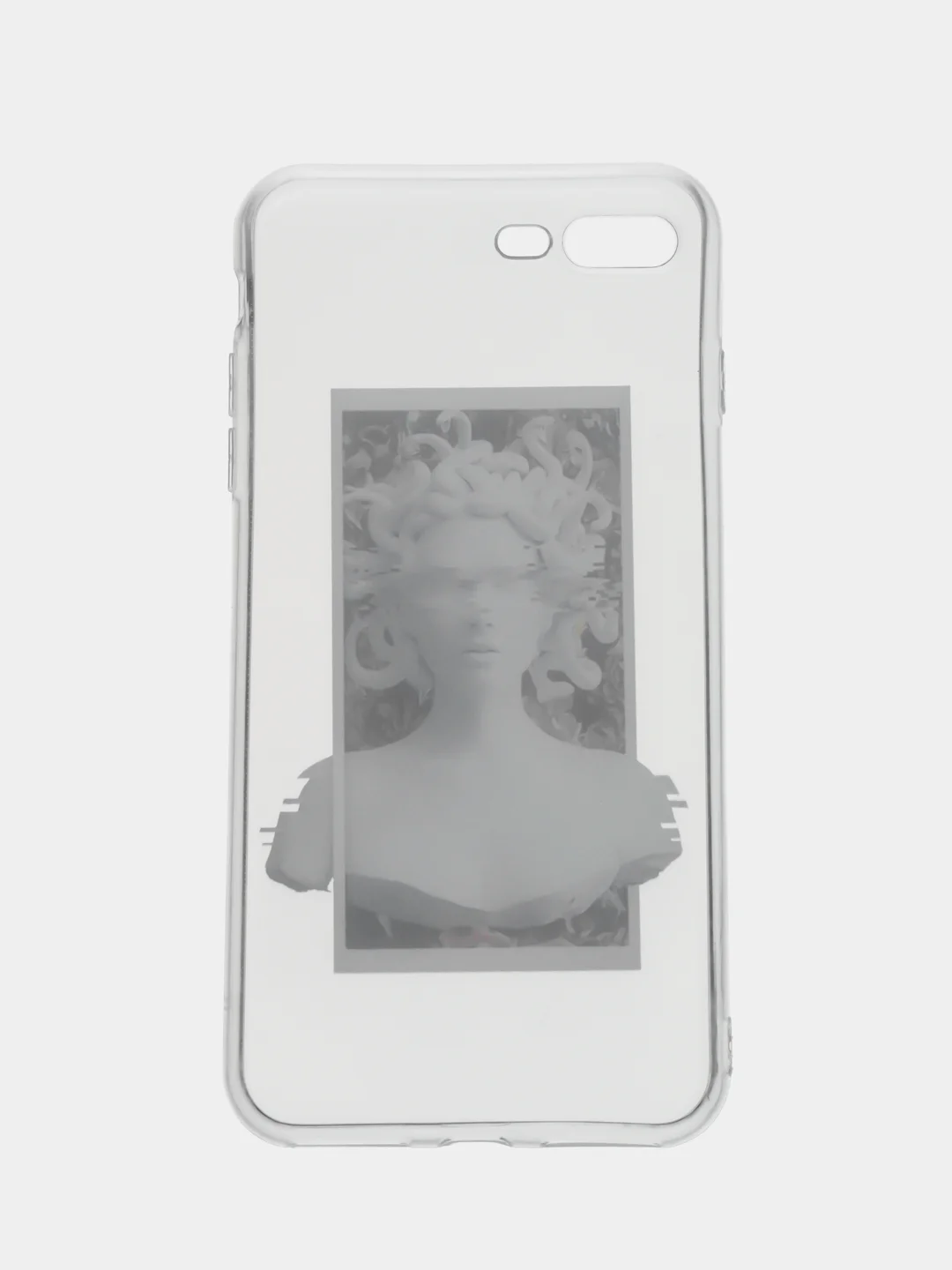 Серебряный чехол для iPhone "Арт", на айфон 6s 7/8 Plus/Xs/XR/SE2/11/12/12 pro презент