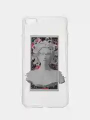 Серебряный чехол для iPhone "Арт", на айфон 6s 7/8 Plus/Xs/XR/SE2/11/12/12 pro презент