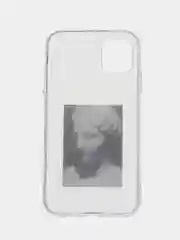Угольный чехол для iPhone "Арт", на айфон 6s 7/8 Plus/Xs/XR/SE2/11/12/12 pro презент