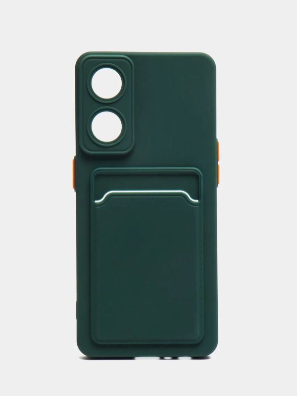 Силиконовый чехол для Oppo Reno 8T 4G, Оппо Рено 8Т, с карманом для карт