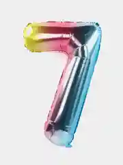 Воздушный шар "Цифра", градиент, 102 см