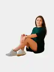 Тёмно-зелёный костюм женский домашний: футболка и шорты, большие размеры 46-56