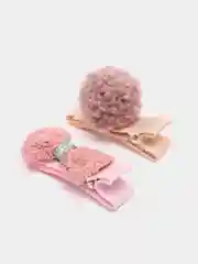 Коралловый набор детских заколок для волос