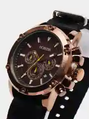 Бронзовый мужские наручные часы Ochstin 7075C с хронографом в подарочной упаковке