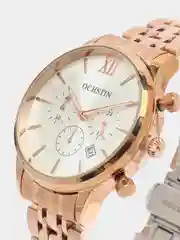 Серебряный мужские наручные часы Ochstin 6129B с хронографом в подарочной упаковке