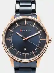 Синий мужские наручные часы Curren 8347 с календарем в подарочной упаковке