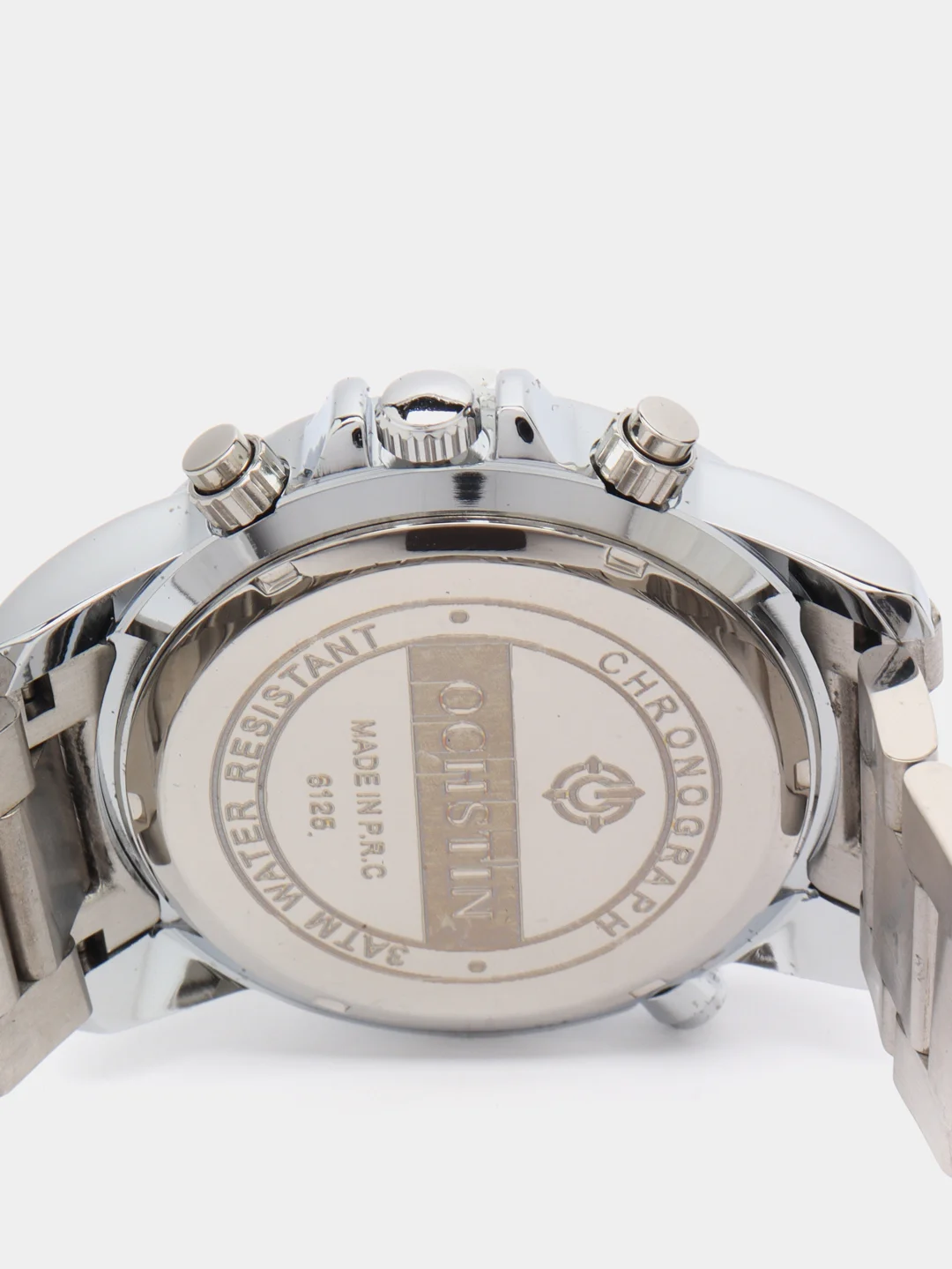 Серебряный мужские наручные часы Ochstin 6125C с хронографом в подарочной упаковке