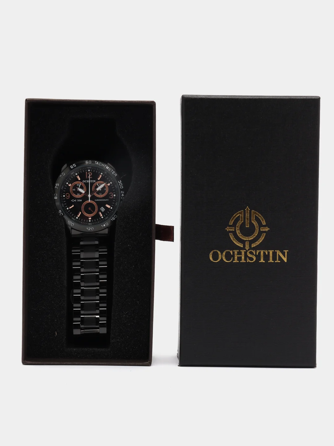 Хром мужские наручные часы Ochstin 6123B с хронографом в подарочной упаковке