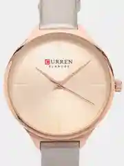 Бежевый женские наручные часы Curren 9062 в подарочной упаковке