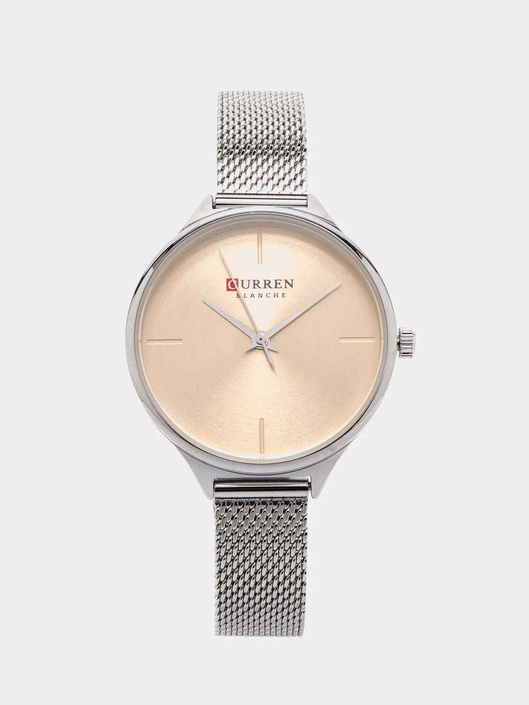 Серебряный женские наручные часы Curren 9062 в подарочной упаковке