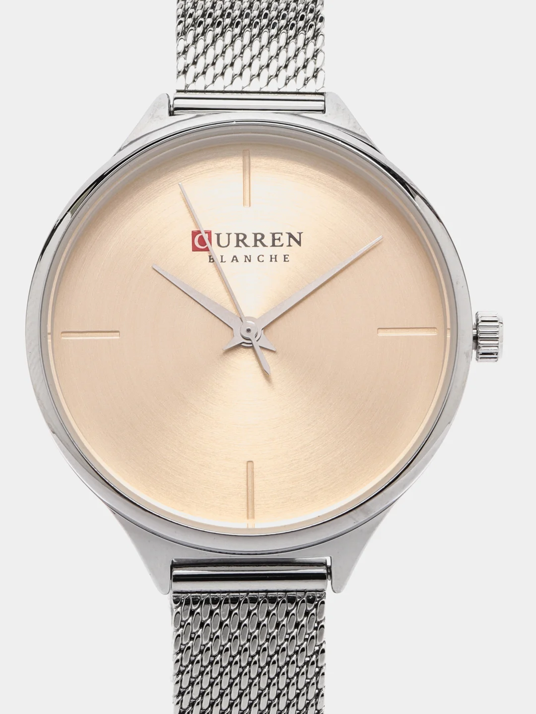 Серебряный женские наручные часы Curren 9062 в подарочной упаковке