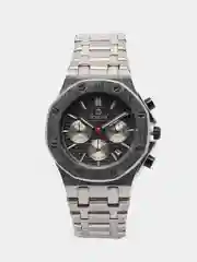 Серебряный мужские наручные часы Ochstin 6100B с хронографом в подарочной упаковке