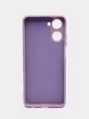 Сиреневый чехол для Realme 10 (Реалми 10), силиконовый, цветной, с подкладом