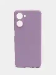 Сиреневый чехол для Realme 10 (Реалми 10), силиконовый, цветной, с подкладом