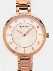 Розовый женские наручные часы Curren 9051 в подарочной упаковке