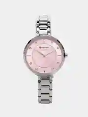 Серебряный женские наручные часы Curren 9051 в подарочной упаковке