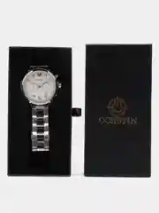Серебряный мужские наручные часы Ochstin 7243 с хронографом в подарочной упаковке