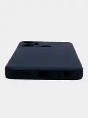 Темно-синий чехол силиконовый для Infinix Smart 6 Plus (Инфиникс Смарт 6 Плюс), цветной, с подкладом