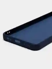 Темно-синий чехол силиконовый для Infinix Smart 6 Plus (Инфиникс Смарт 6 Плюс), цветной, с подкладом