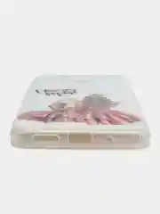 Кораллово-розовый чехол для Xiaomi Redmi 10C / Poco C40, Сяоми Редми 10С / Поко С40, силиконовый, с рисунком