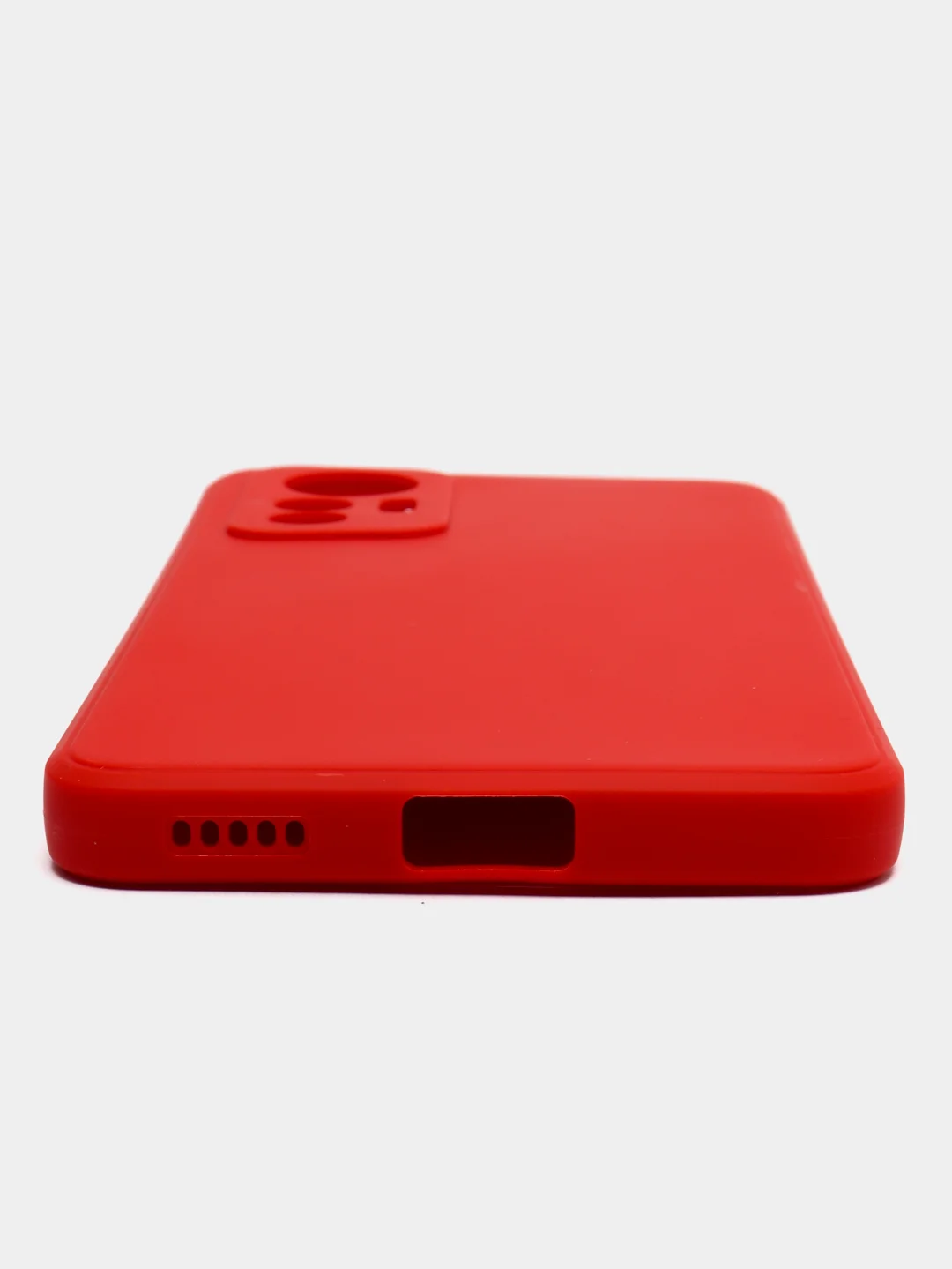 Красный чехол для Xiaomi 12 Lite (Сяоми 12 Лайт), силиконовый, цветной, с подкладом