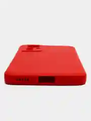 Красный чехол для Xiaomi 12 Lite (Сяоми 12 Лайт), силиконовый, цветной, с подкладом