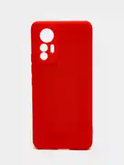 Красный чехол для Xiaomi 12 Lite (Сяоми 12 Лайт), силиконовый, цветной, с подкладом